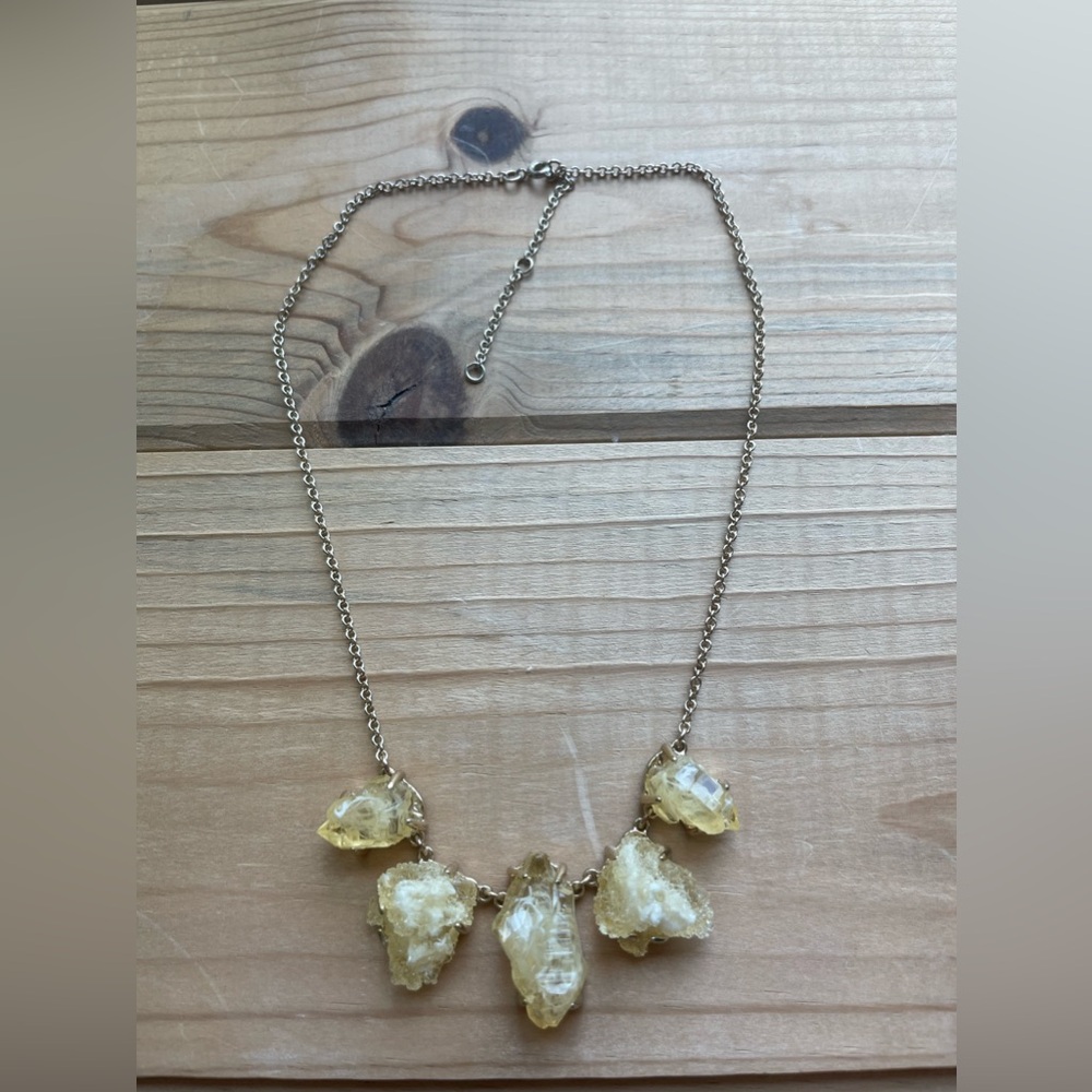 Faux Rock Statement Necklace